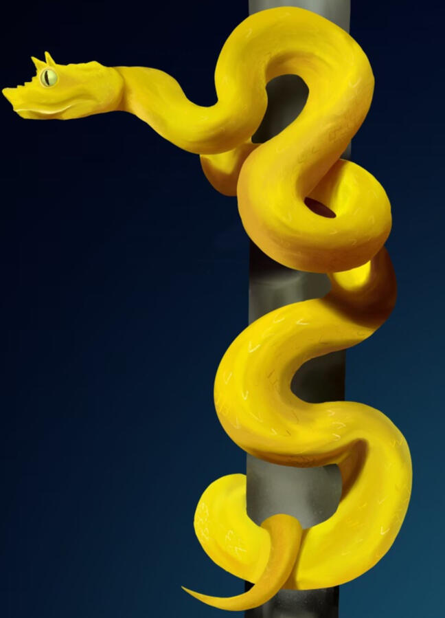 Golden Eyelash Viper Golden Eyelash Viper